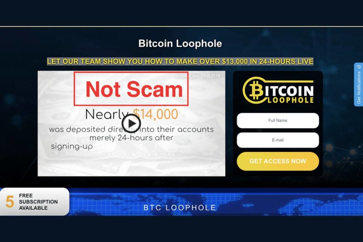 Bitcoin Loophole Review Legit Trading Platform Or Scam