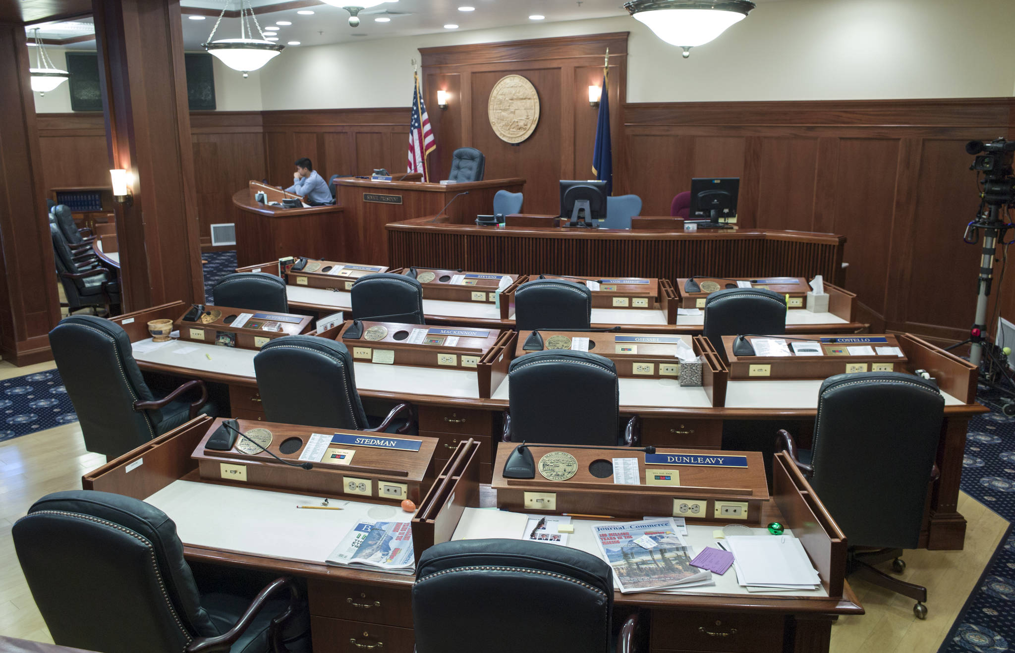 empty senate chamber