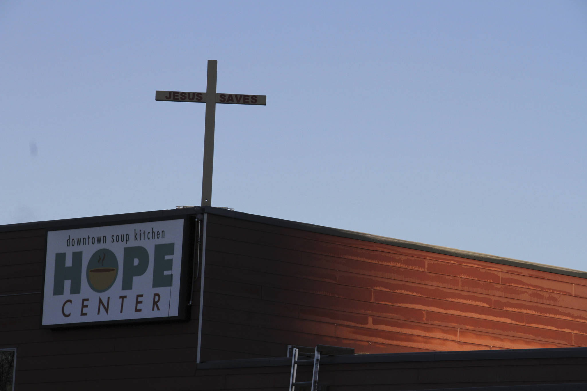 This Nov. 1, 2018, file photo shows the Hope Center women’s shelter in downtown Anchorage, Alaska. A federal judge in Alaska will hear arguments Friday, Jan. 11, 2019, in a lawsuit filed by the faith-based shelter against the city over a requirement that it accept transgender women. Alliance Defending Freedom, a conservative Christian law firm, is seeking a preliminary injunction to stop the city from applying its gender identity law to the Hope Center shelter. (AP Photo/Mark Thiessen,File)