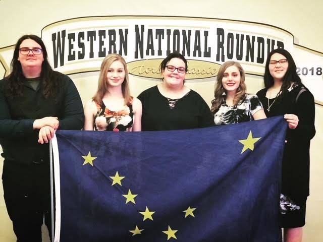 A team from the Kenai Peninsula were the first Alaska team to compete in a Western National Roundup Quiz Bowl competition, where they placed sixth among nine teams across the country. (Photo courtesy of Cassandra Rankin)