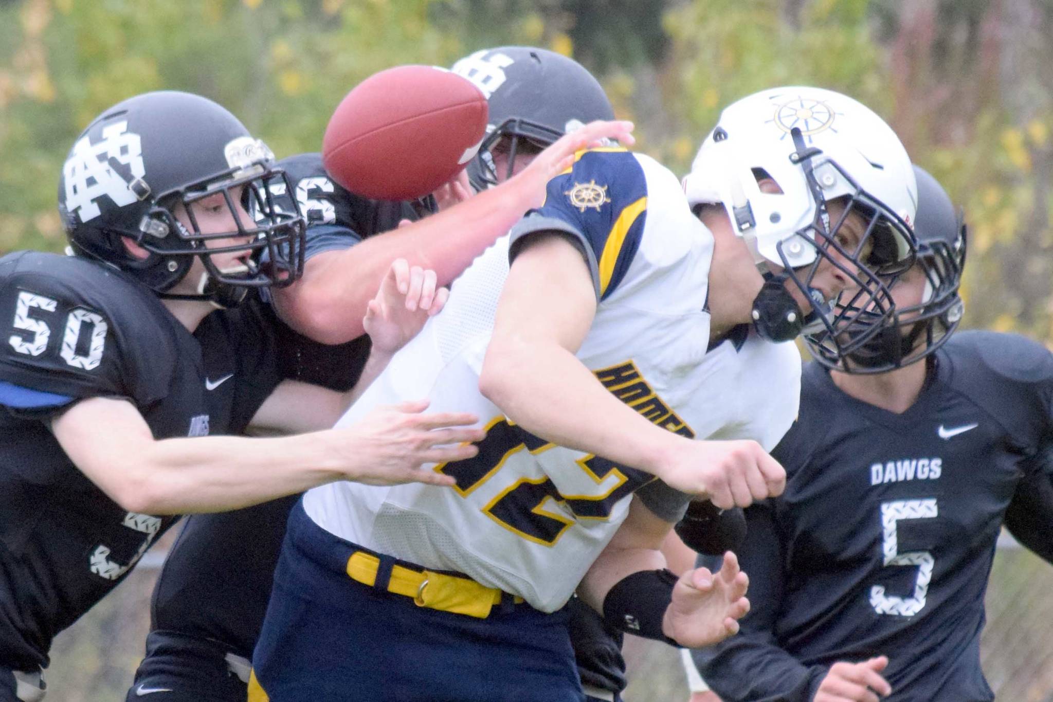 Homer football swamps Nikiski in the rain