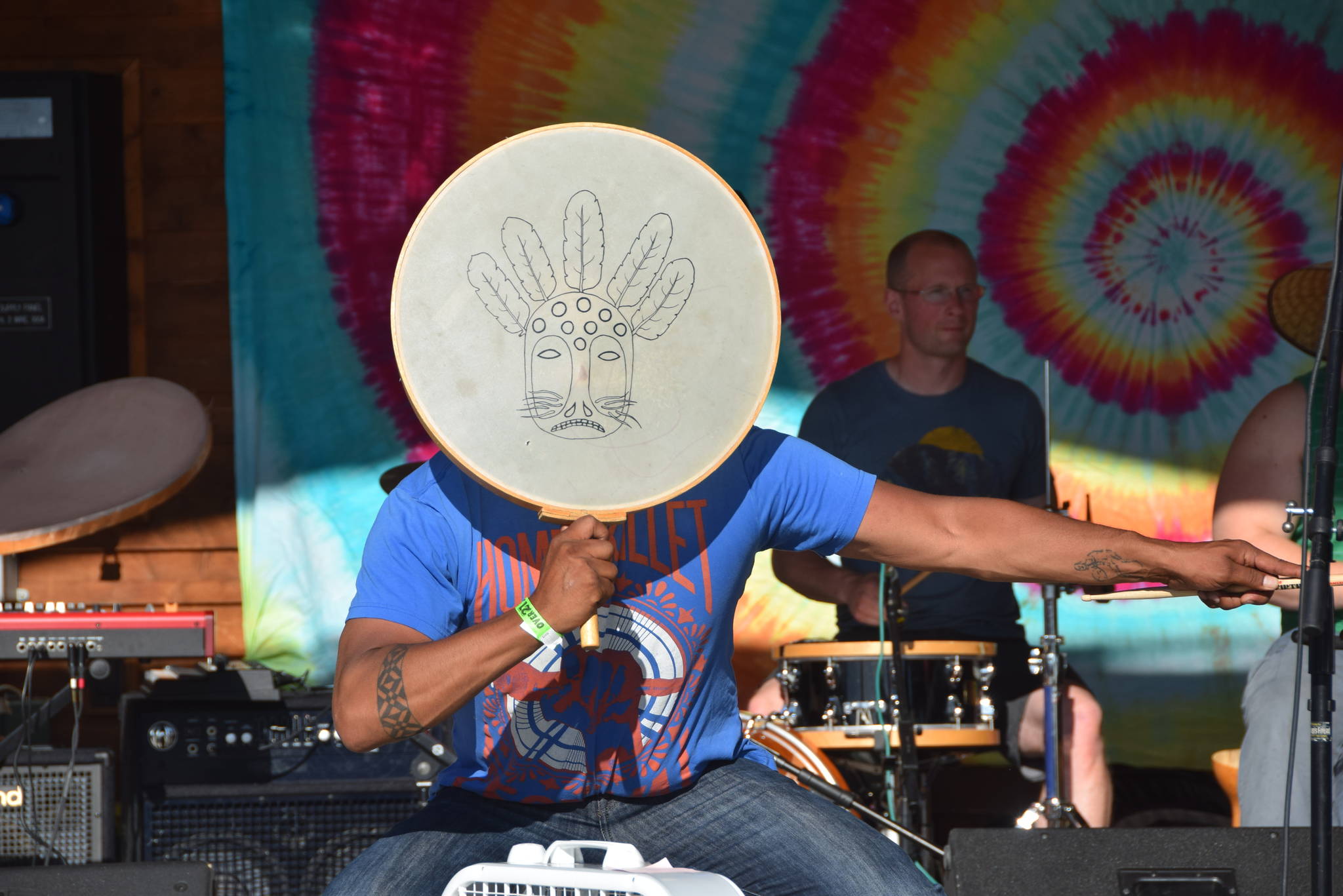 Pamyua performs at the Levitt AMP Soldotna Music Series in Soldotna Creek Park on July 3, 2019. (Photo by Brian Mazurek/Peninsula Clarion)