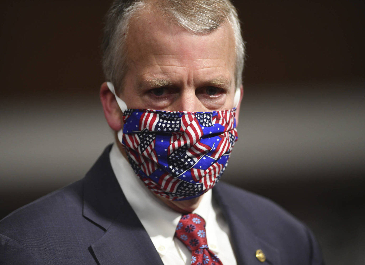 Kevin Dietsch/Pool via AP, File                                In this May 7, 2020 photo, Sen. Dan Sullivan wears a mask at a hearing in Washington. Sullivan’s office released a statement Monday saying the senator would support a confirmation vote to fill the vacancy on the U.S. Supreme Court even in an election year.