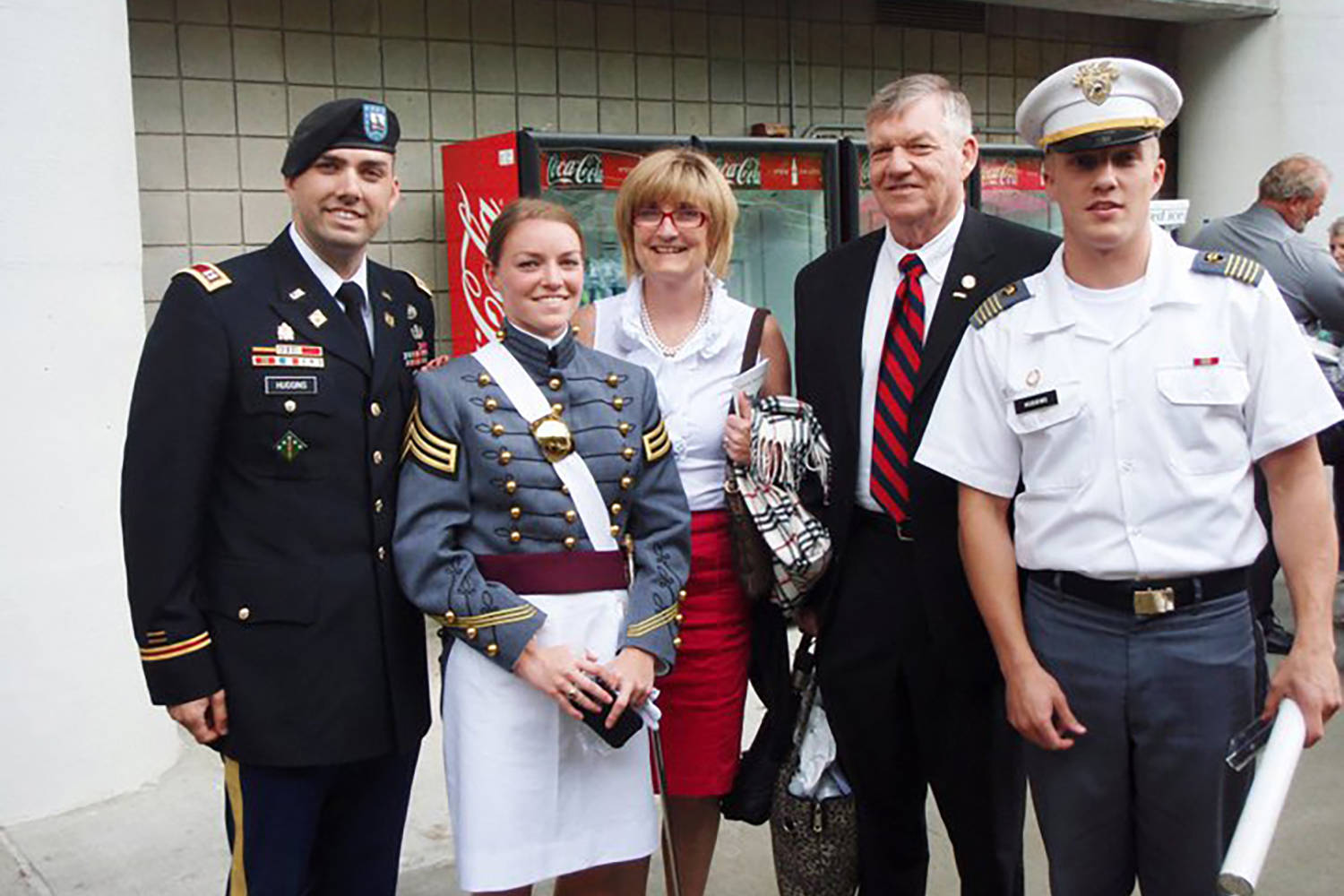 Members of the Huggins family. Left to right: Chad, Hallie, Becky, Charlie, Cody. (courtesy photo)