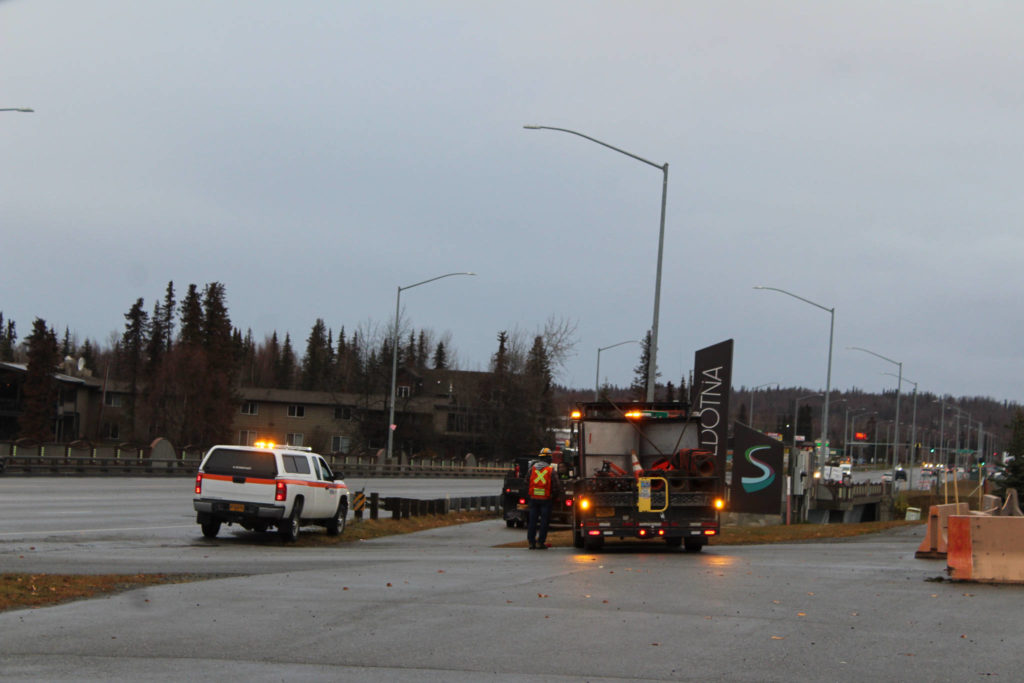 The state is restoring the earthquake-damaged Soldotna Bridge