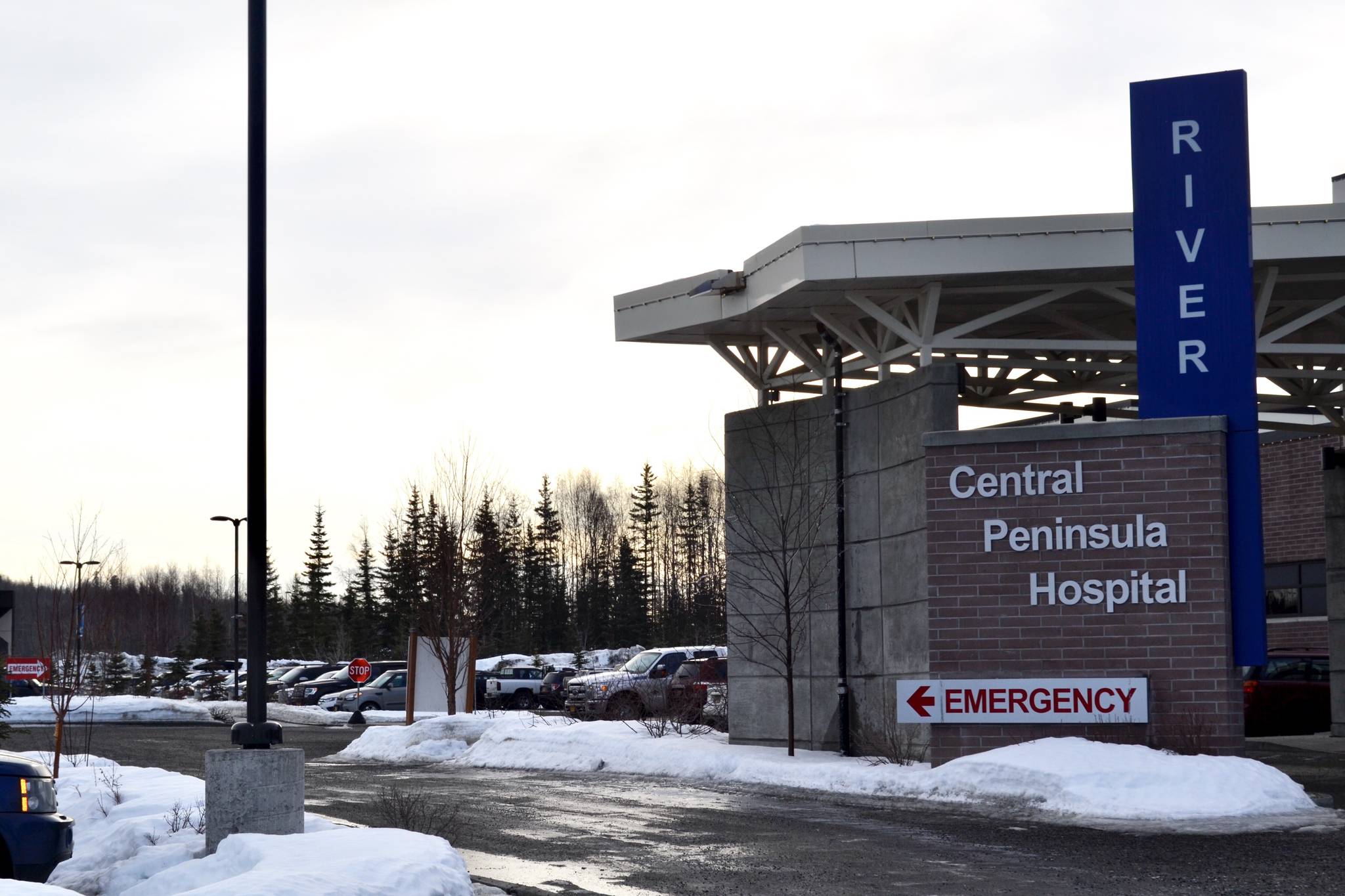 Central Peninsula Hospital as seen on March 26, 2020, in Soldotna, Alaska. (Victoria Petersen/Peninsula Clarion)