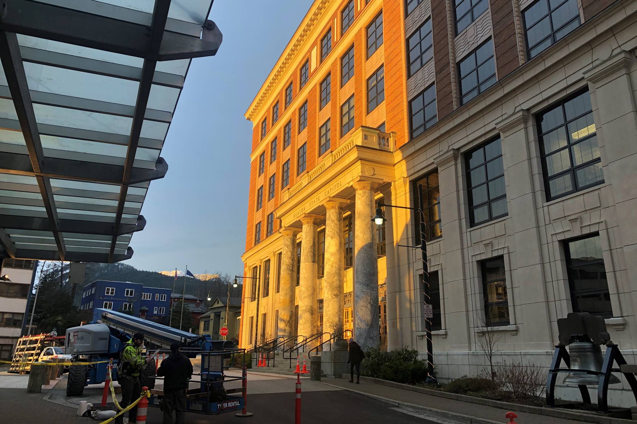 This photo shows the Alaska State Capitol on Jan. 8, 2021. (Peter Segall / Juneau Empire File)