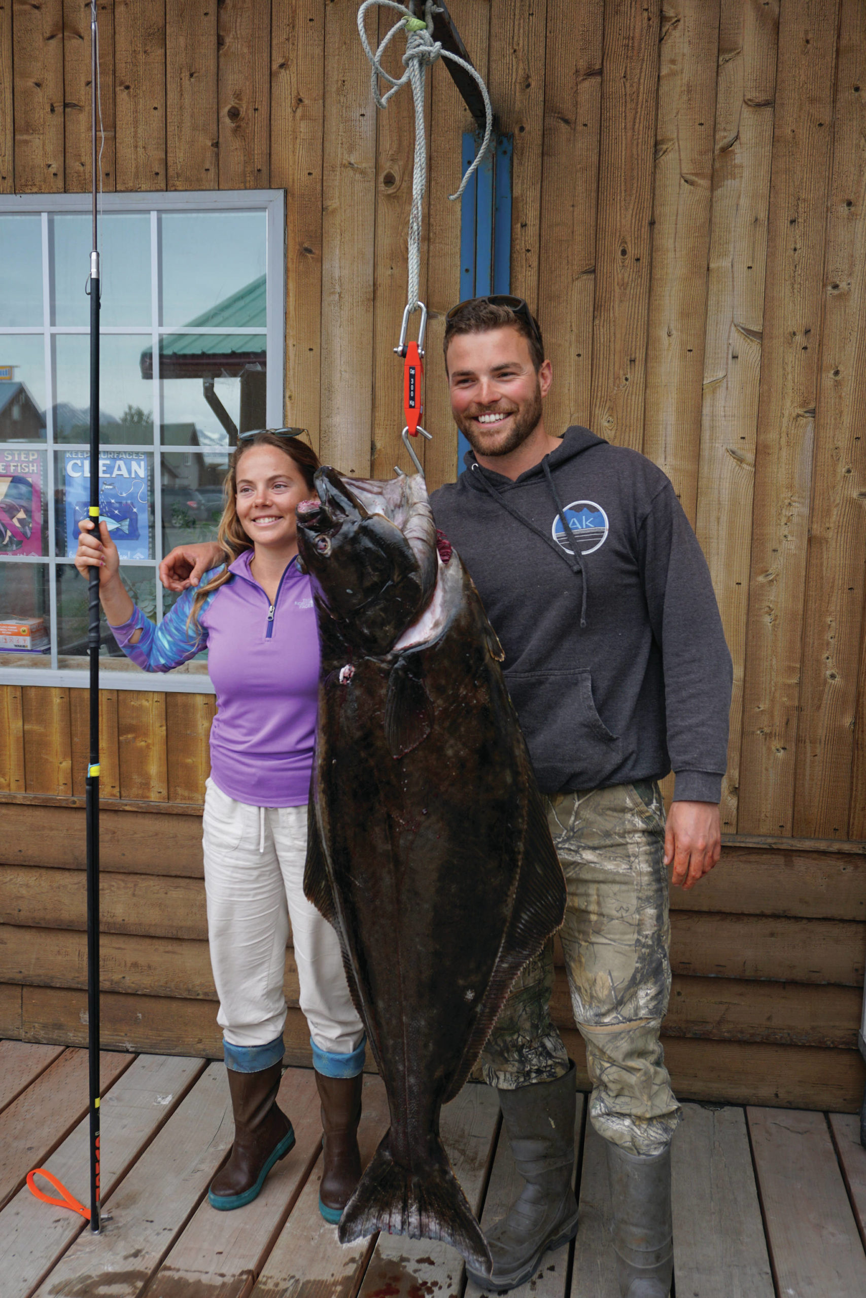 Florida woman sets record for halibut caught with a pole spear.