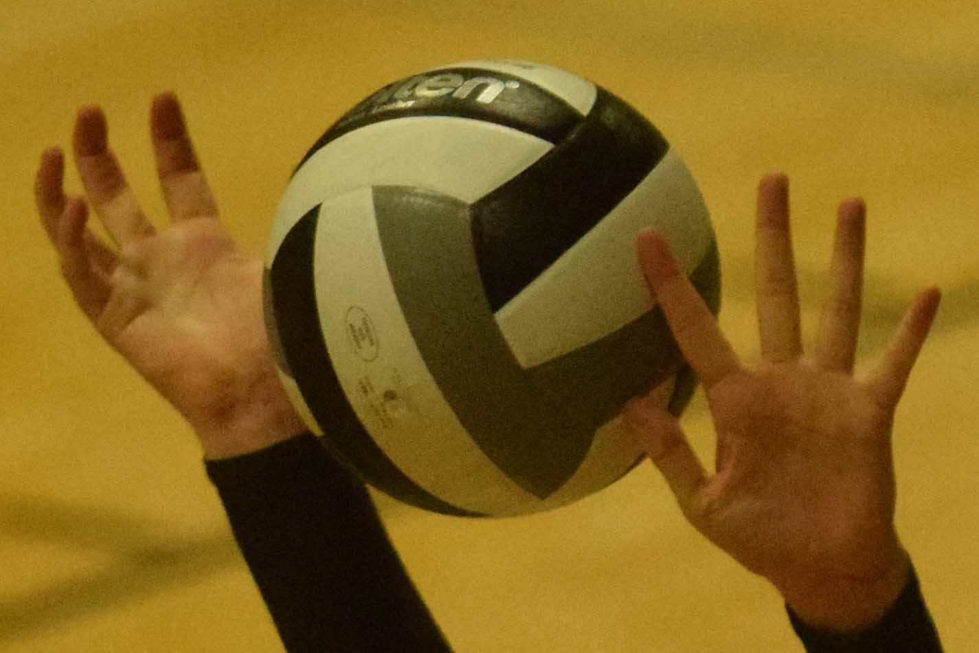 The Kenai Central volleyball team after winning the Southcentral Conference title Saturday, Nov. 6, 2021, at Redington Sr. Jr/Sr High School in Wasilla. (Photo provided)