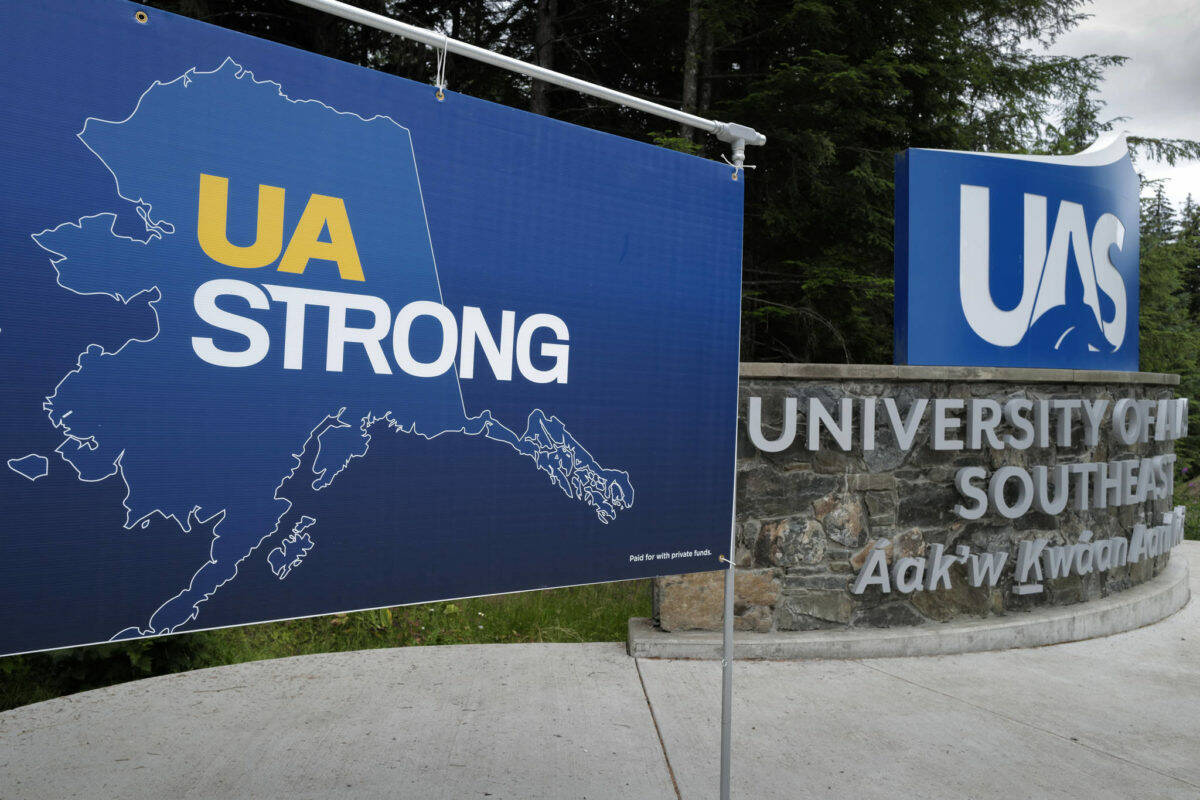 The Entrance to the University of Alaska Southeast. (Michael Penn / Juneau Empire File)