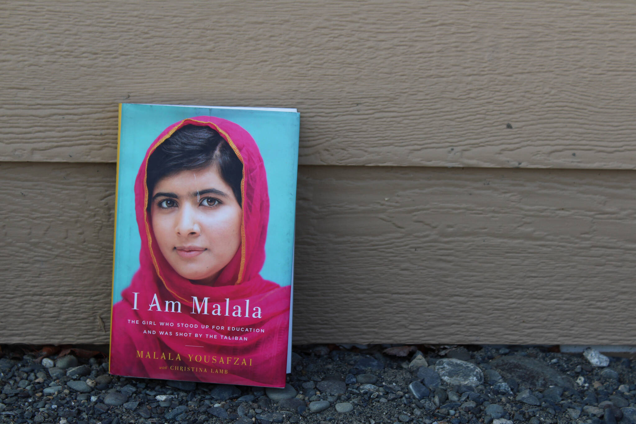 A copy of “I am Malala” is seen on Saturday, March 19, 2022, near Soldotna, Alaska. (Ashlyn O’Hara/Peninsula Clarion)