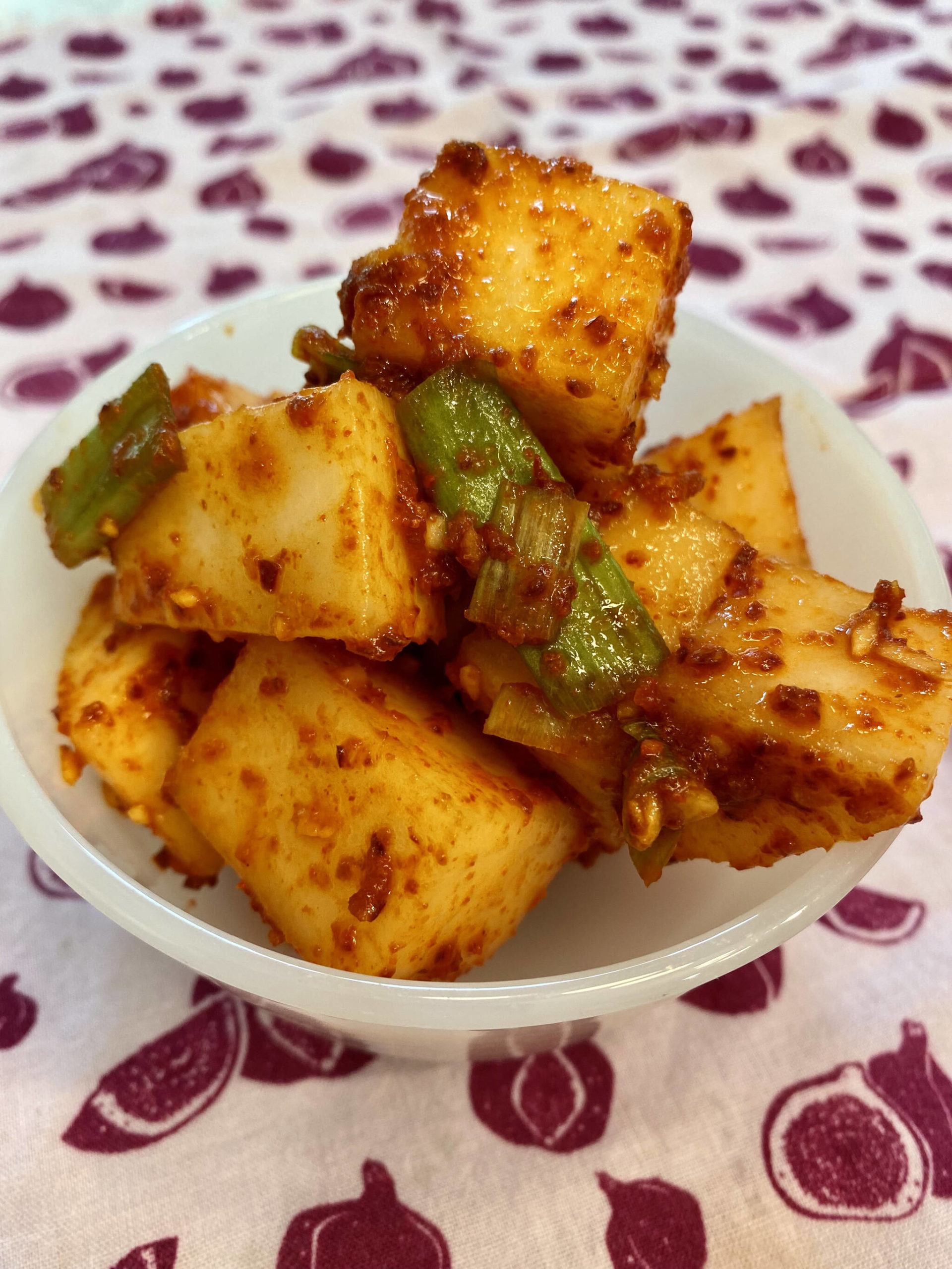 Unlike other kimchi that requires days of fermentation and hours of work, this can be made in less than one hour start to finish. (Photo by Tressa Dale/Peninsula Clarion)