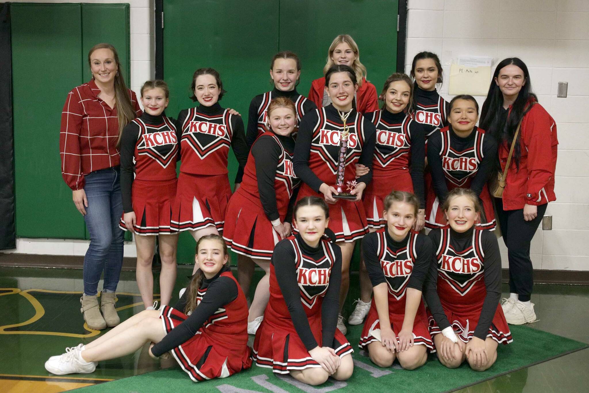 The Kenai Central cheerleading team. (Photo provided)