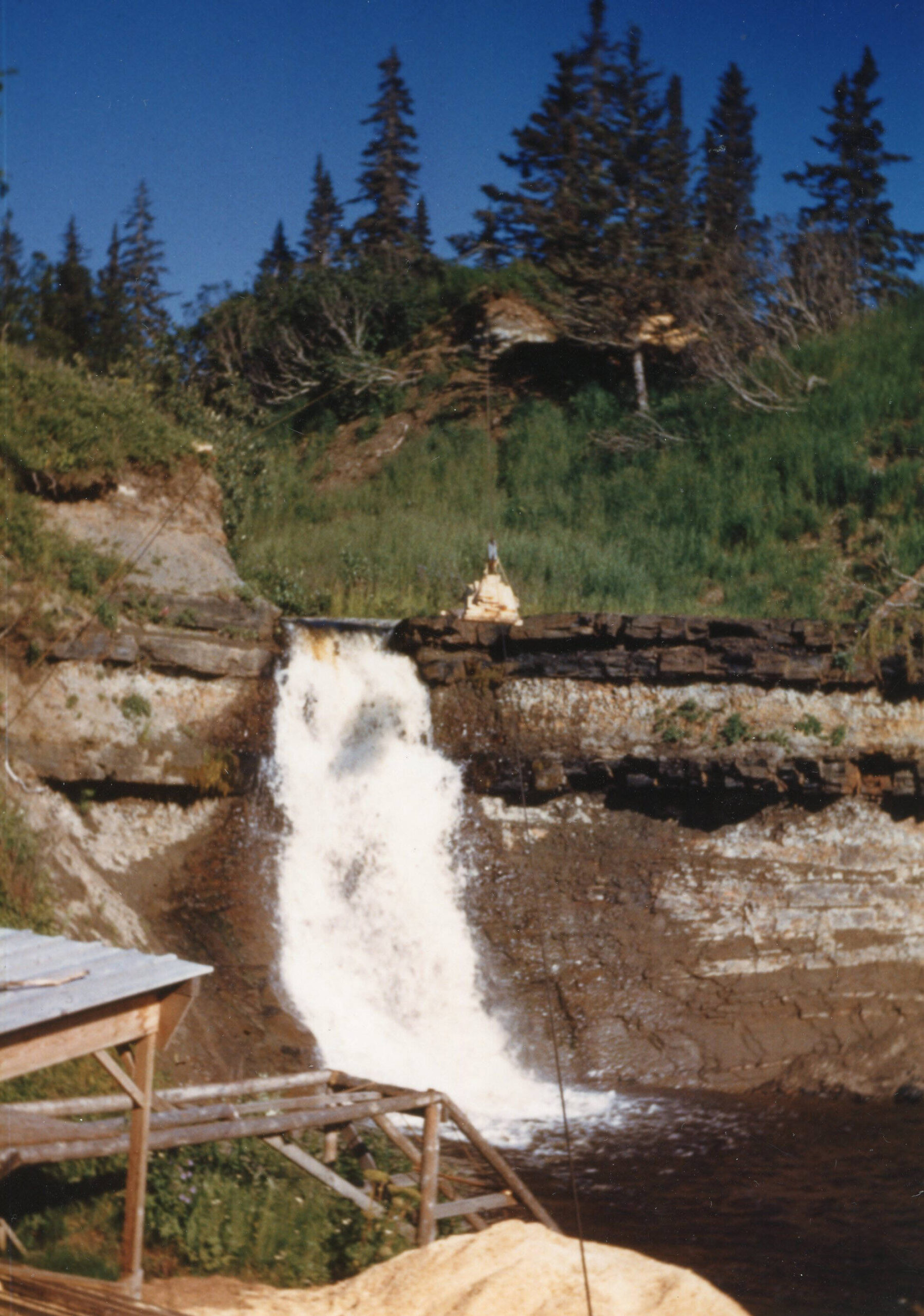 After homesteading on Happy Creek in 1946, Rex Hanks built a sawmill below the falls near the Cook Inlet beach. (Rex Hanks photo courtesy of Katie Matthews)