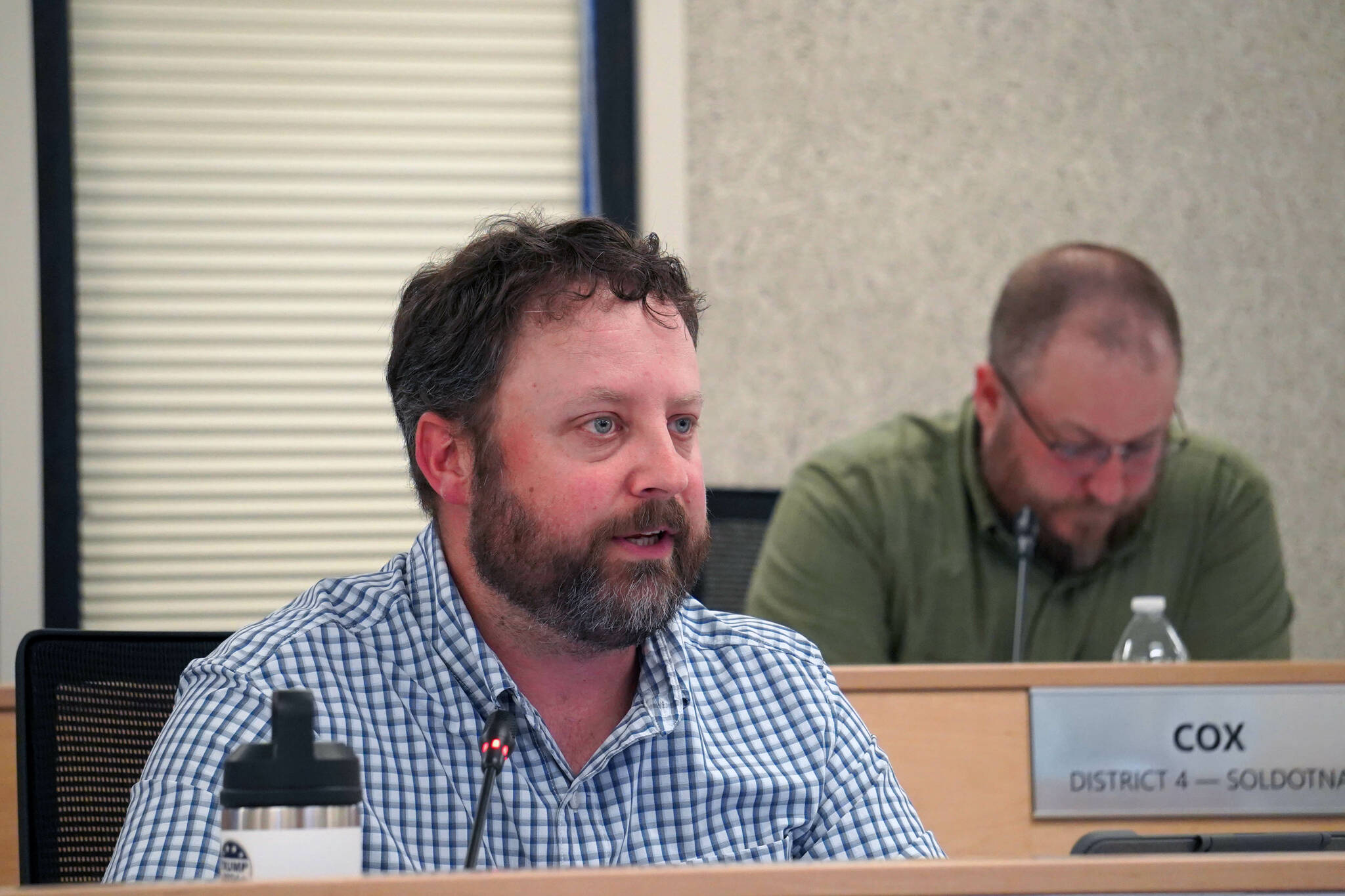 Assembly member Bill Elam speaks during a meeting of the Kenai Peninsula Borough Assembly on Tuesday, June 4, 2024. (Jake Dye/Peninsula Clarion)