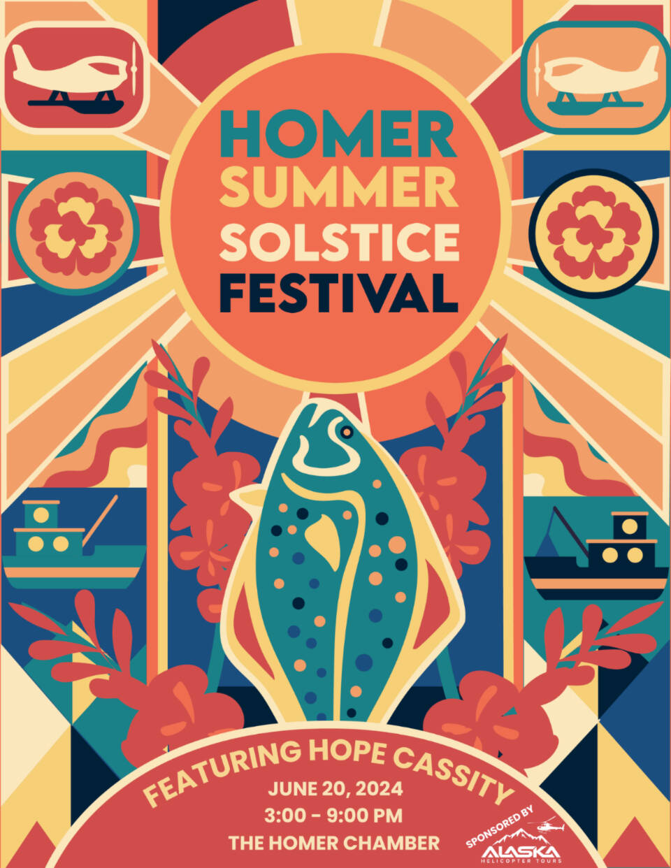 The Homer Summer Solstice Festival will be held at the Homer Chamber of Commerce on Thursday, June 20, 2024 in Homer, Alaska. Photo courtesy of the Homer Chamber of Commerce