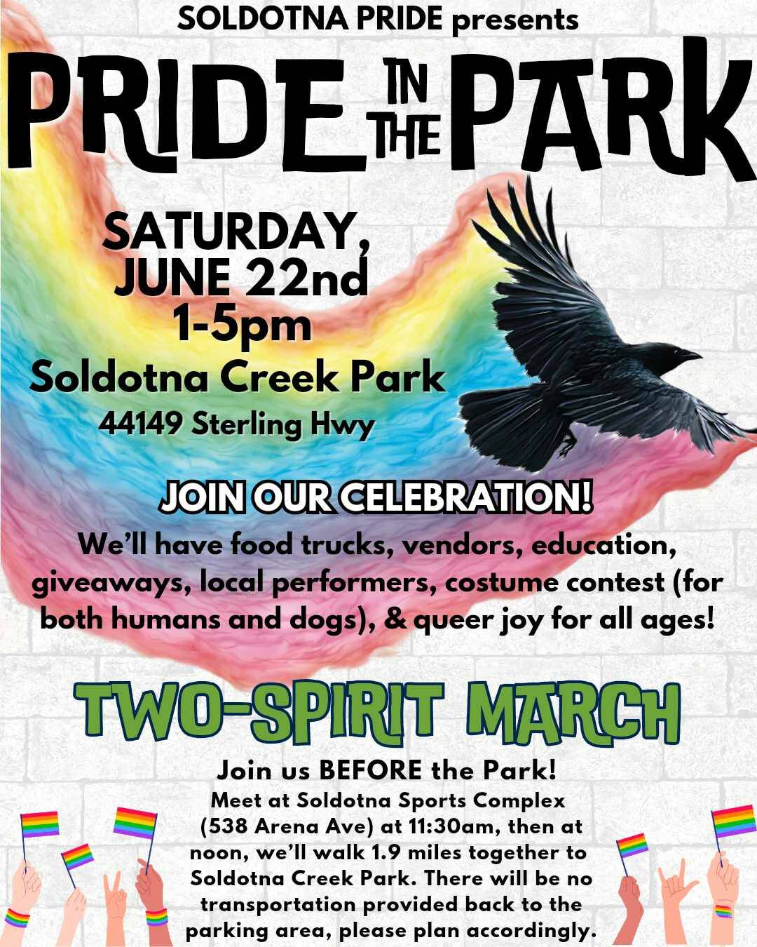 A flier for this year’s Pride in the Park. (Provided by Soldotna Pride)