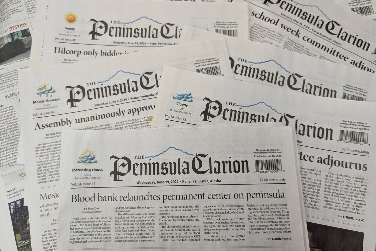 Announcing A New Peninsula Clarion Print Schedule 