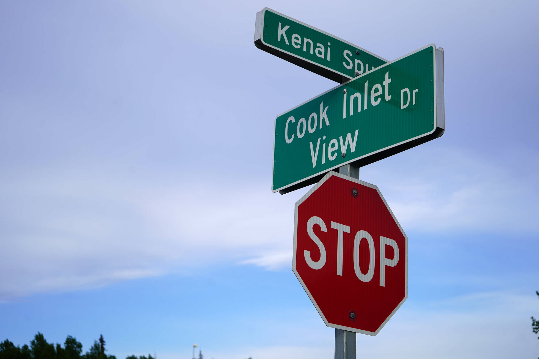 Cook Inlet View Drive is seen in Kenai, Alaska, on Wednesday, June 19, 2024. (Jake Dye/Peninsula Clarion)