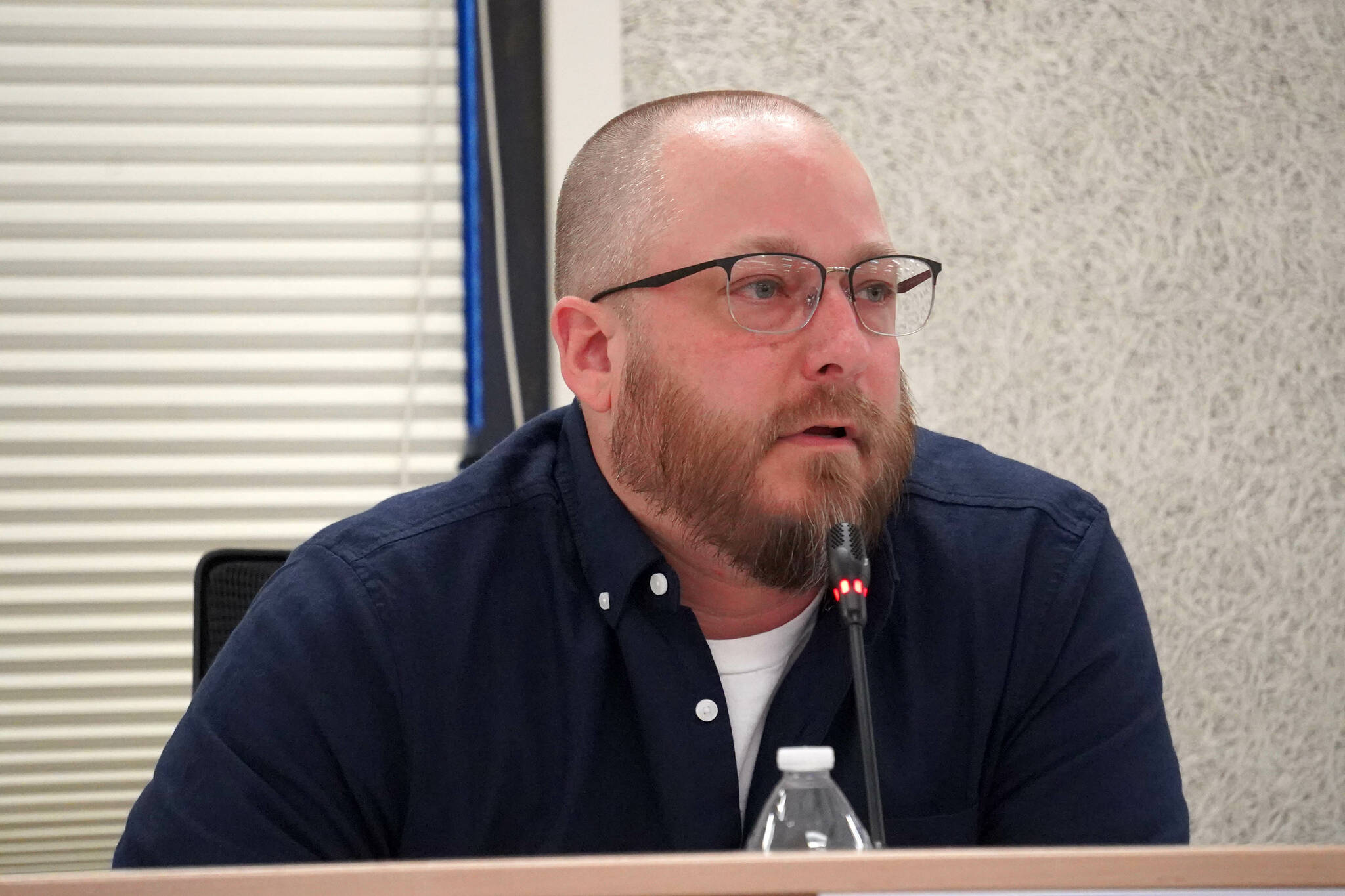 Assembly Vice President Tyson Cox speaks during a meeting of the Kenai Peninsula Borough Assembly in Soldotna, Alaska, on Tuesday, June 18, 2024. (Jake Dye/Peninsula Clarion)