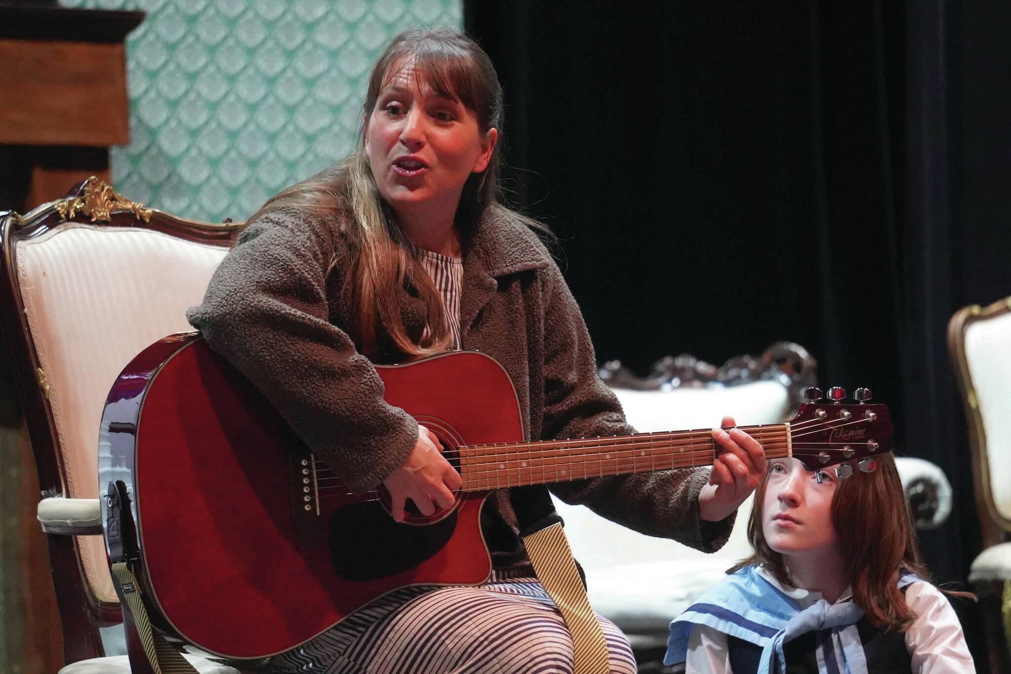 Jake Dye/Peninsula Clarion
The Triumvirate Theatre’s cast of “The Sound of Music” rehearse at Soldotna High School on Friday, Aug. 2.