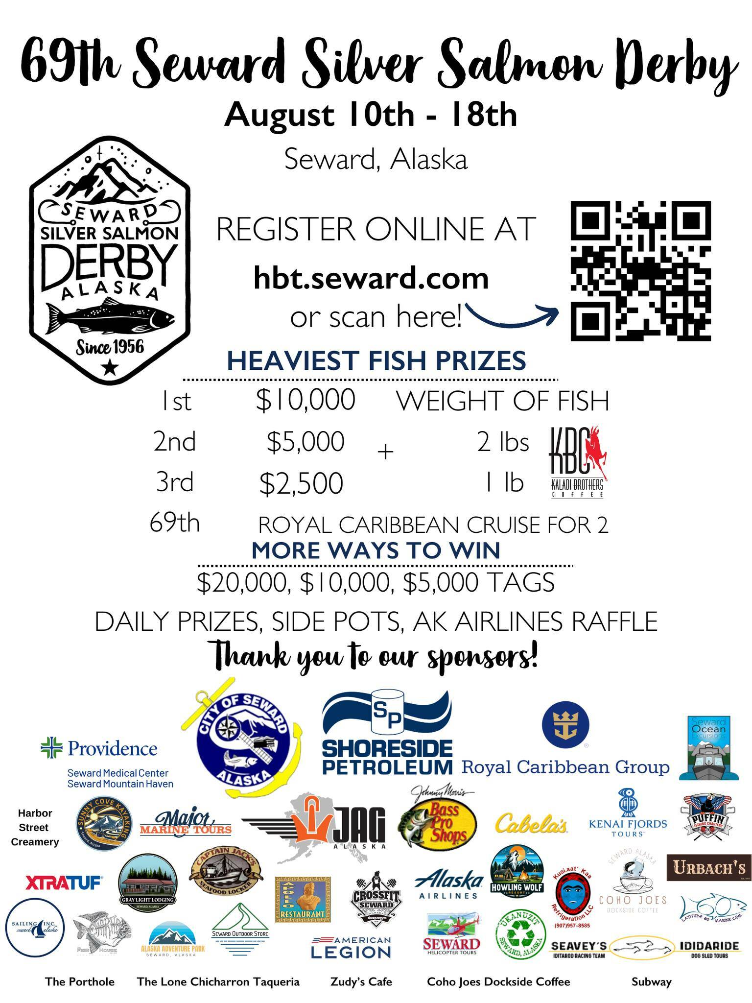 A flyer for the 69th Seward Silver Salmon Derby. (Provided by Seward Chamber of Commerce)