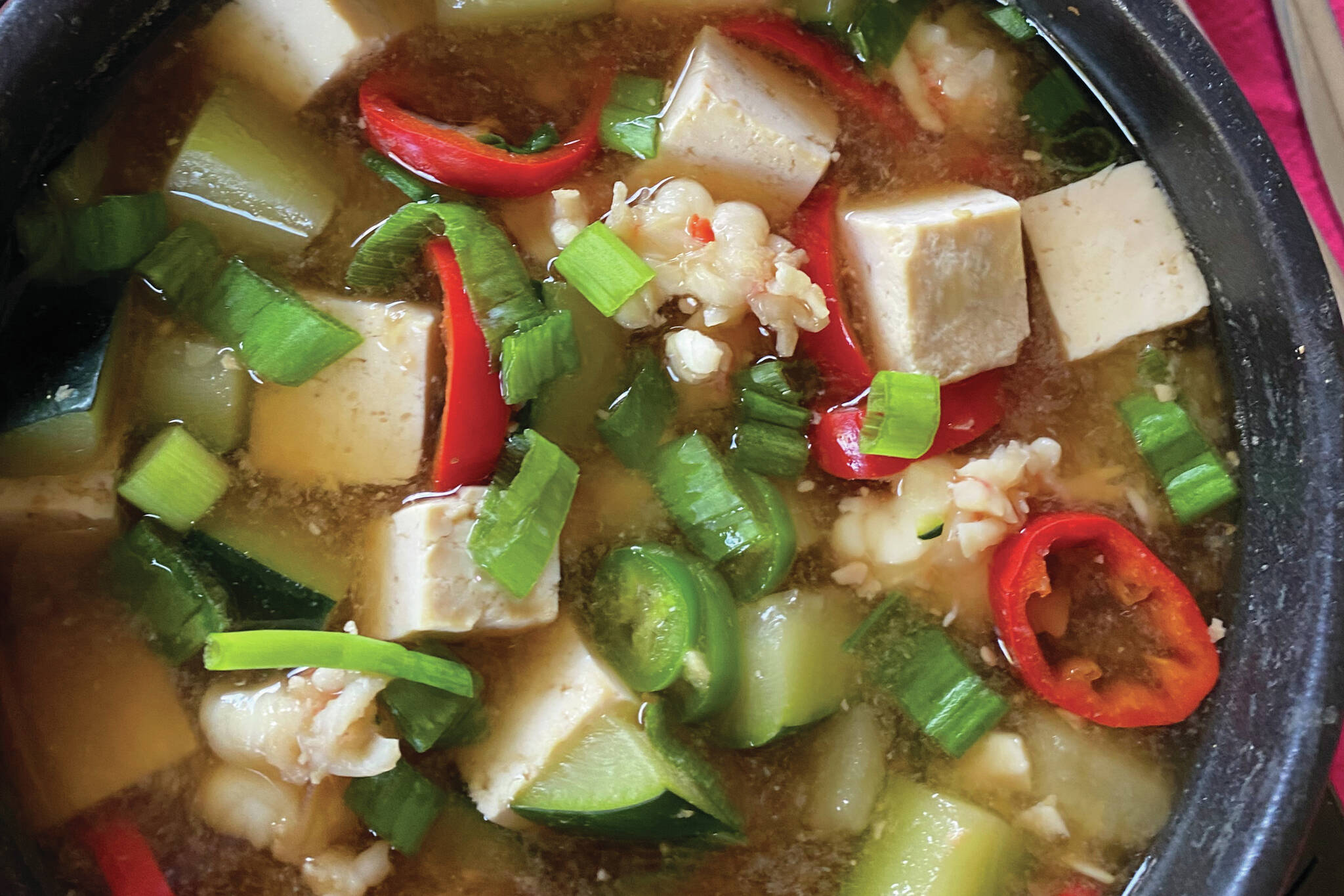 Doenjang JJigae is an earthy and refreshing stew that can be prepared in less than an hour. (Photo by Tressa Dale/Peninsula Clarion)