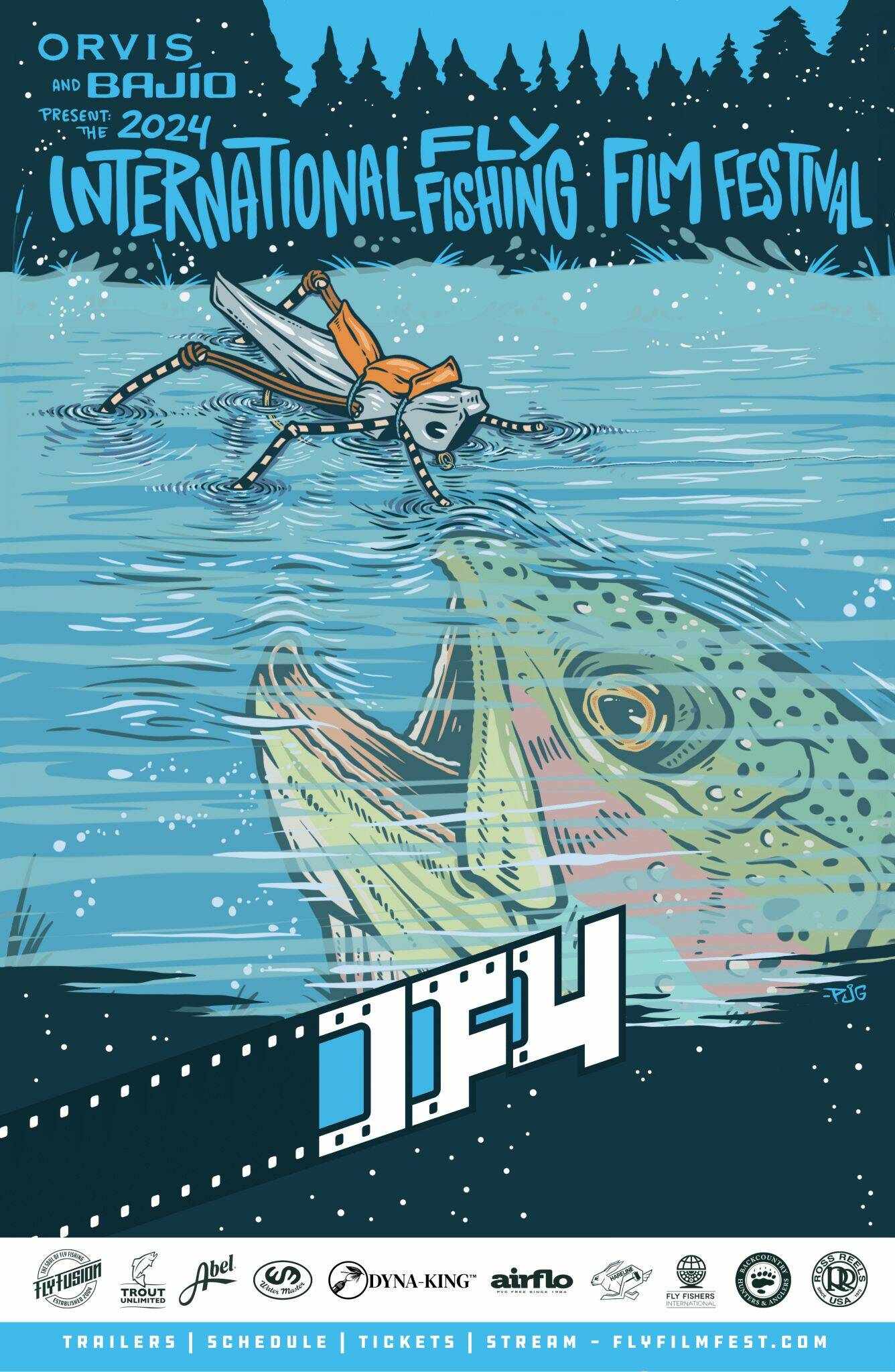 Poster for the 2024 International Fly Fishing Film Festival. (Promotional image courtesy International Fly Fishing Film Festival)