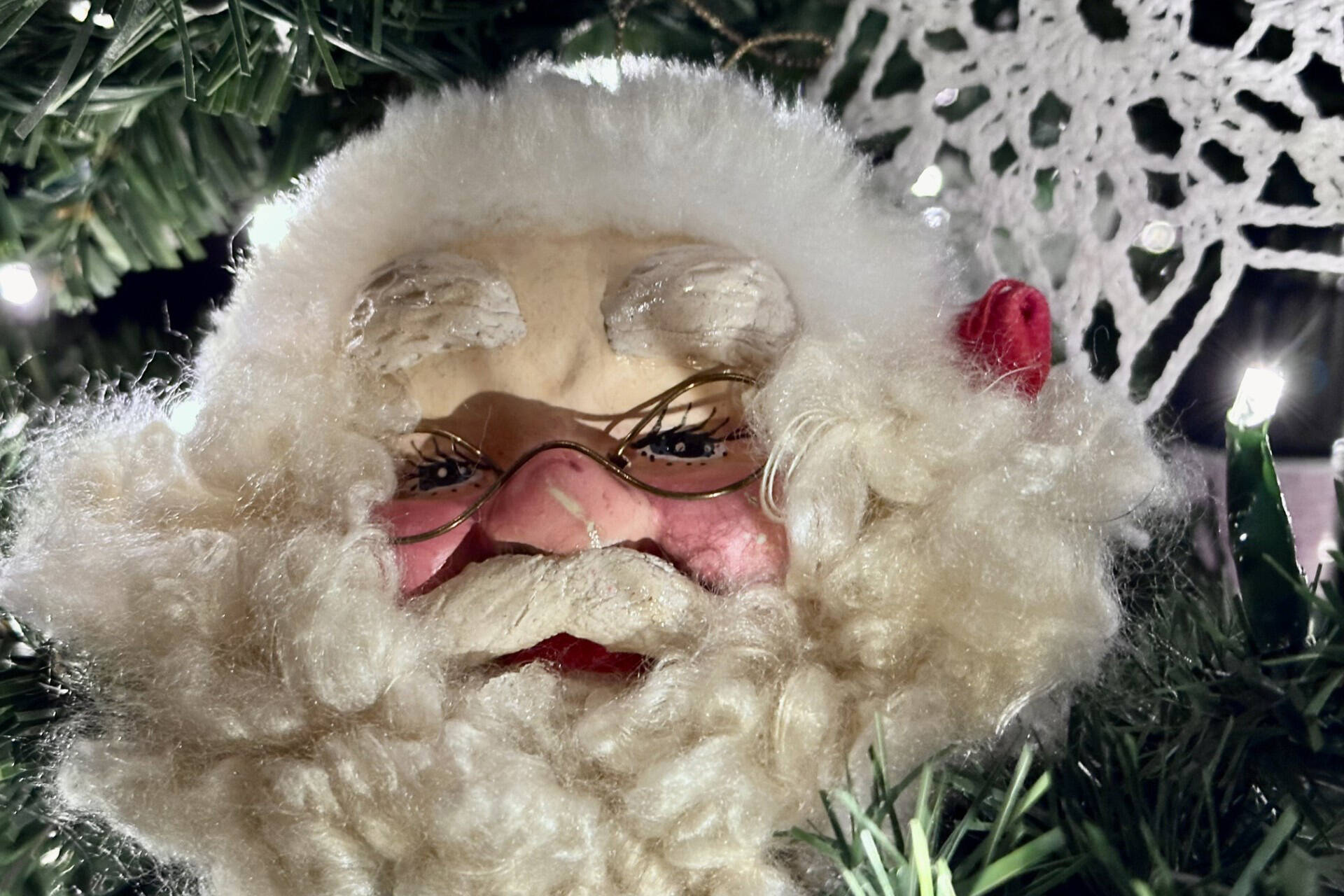 A cherished "jolly Santa head" ornament from the Baisden Christmas tree. (Photo provided)