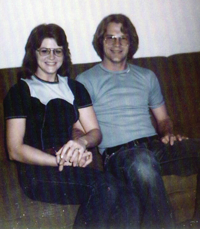 Photo courtesy of Kerri Copper
Newlyweds Kerri and John Dolph, in Colorado, shortly after their marriage in November 1974.