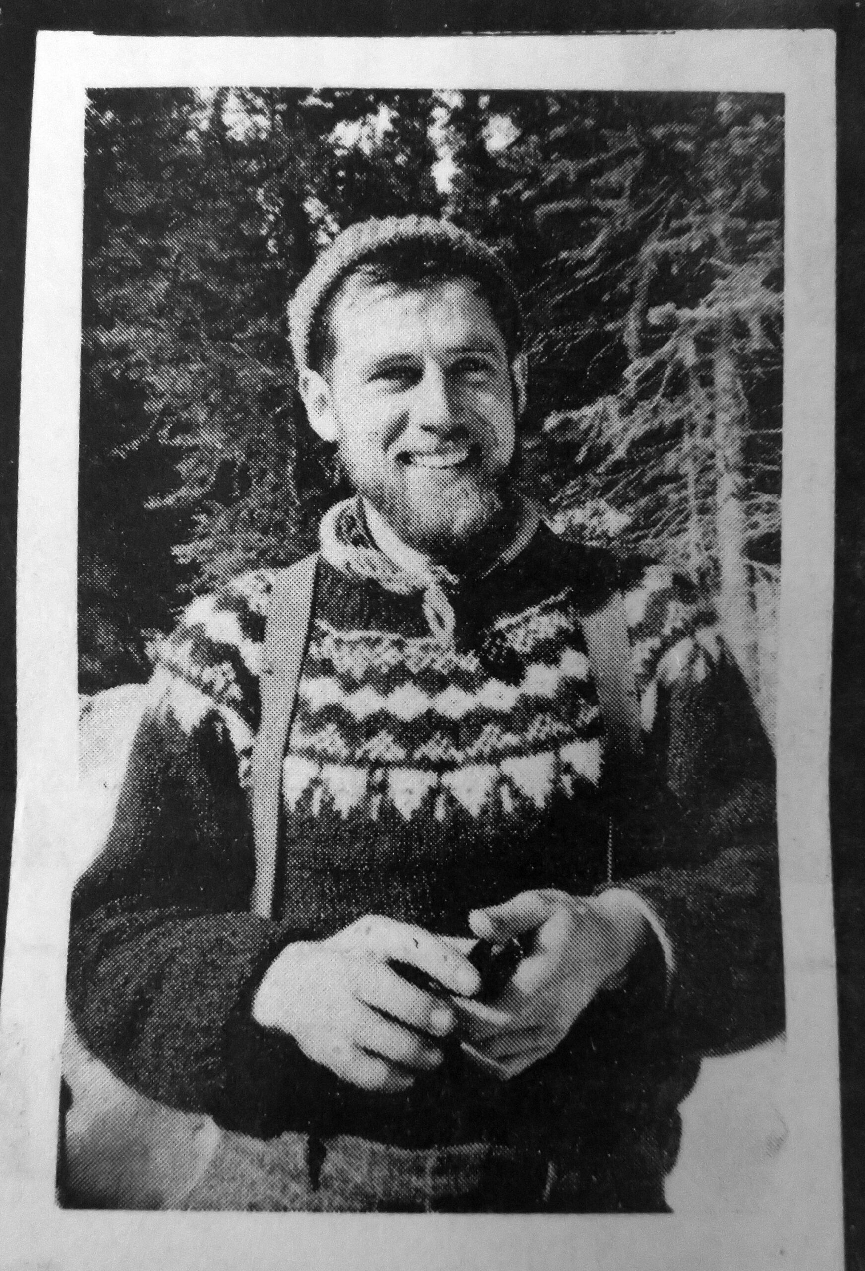 Spencer Linderman was a game biologist for the Alaska Department of Fish & Game in 1975 when he and pilot Robin Johnson crashed while flying a goat survey in a glacial valley near upper Tustumena Lake. Neither man survived. (Photo from a eulogy in the Homer News)