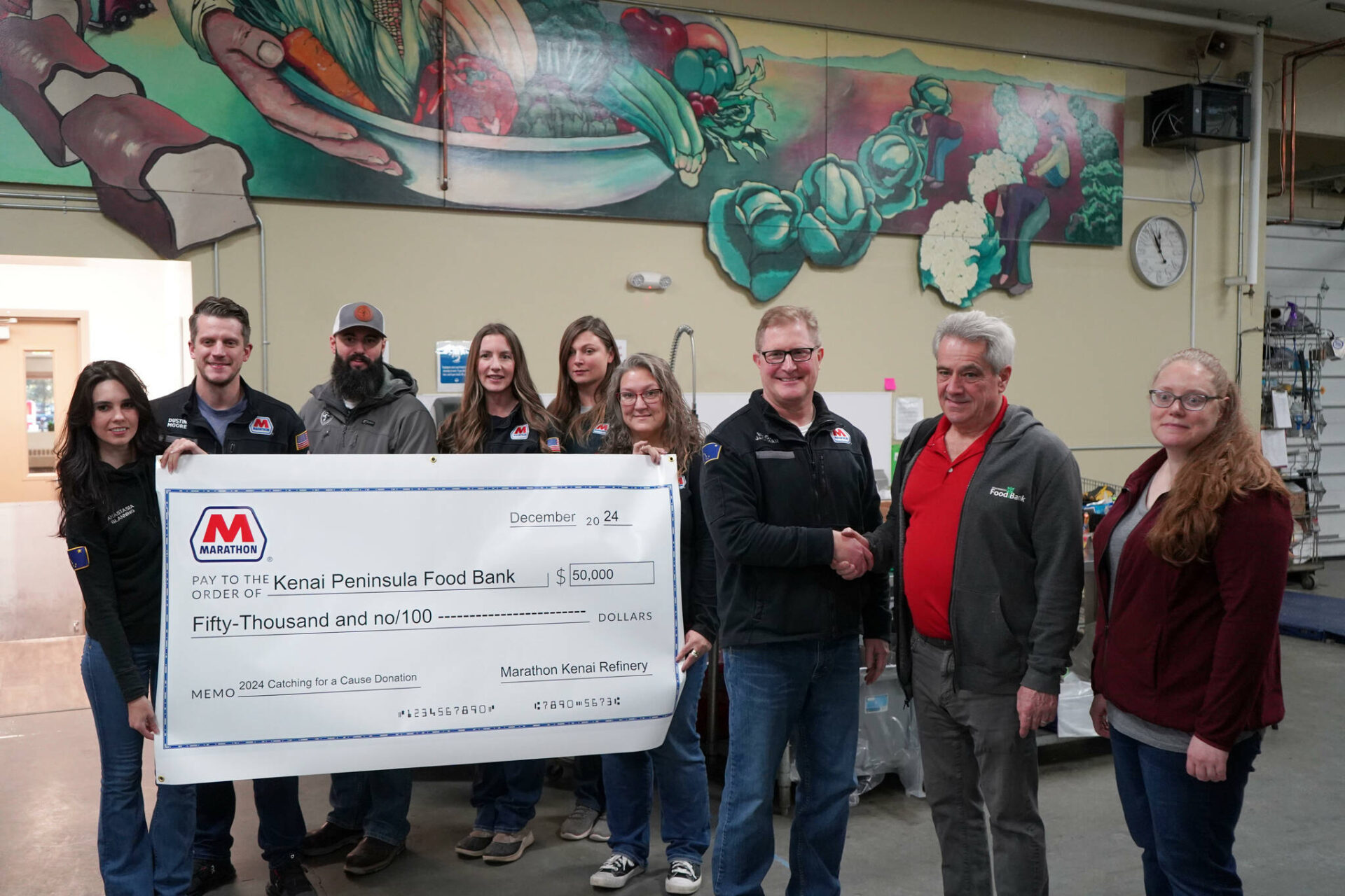 Marathon donates $50,000 to Kenai Peninsula Food Bank | Peninsula Clarion