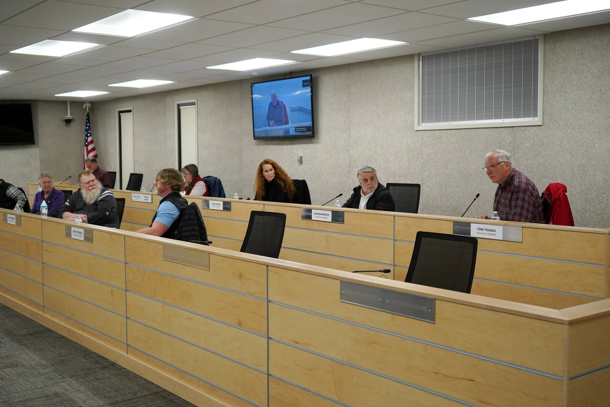 Member Tom Tougas speaks during a meeting of the Kenai Peninsula Borough Tourism Industry Working Group in Soldotna, Alaska, on Wednesday, Dec. 18, 2024. (Jake Dye/Peninsula Clarion)